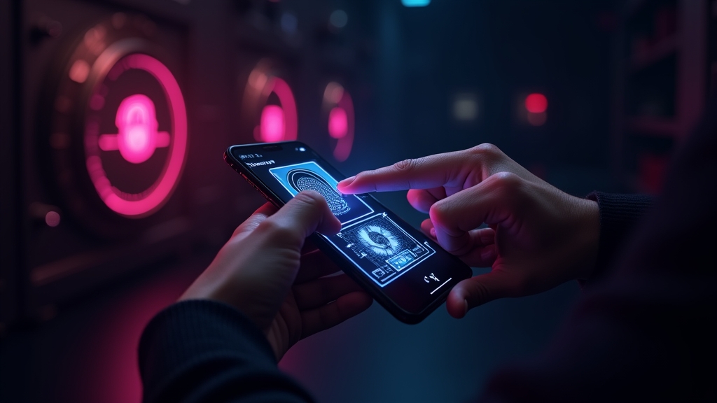 Logowanie do aplikacji kasyna z biometrią na smartfonie