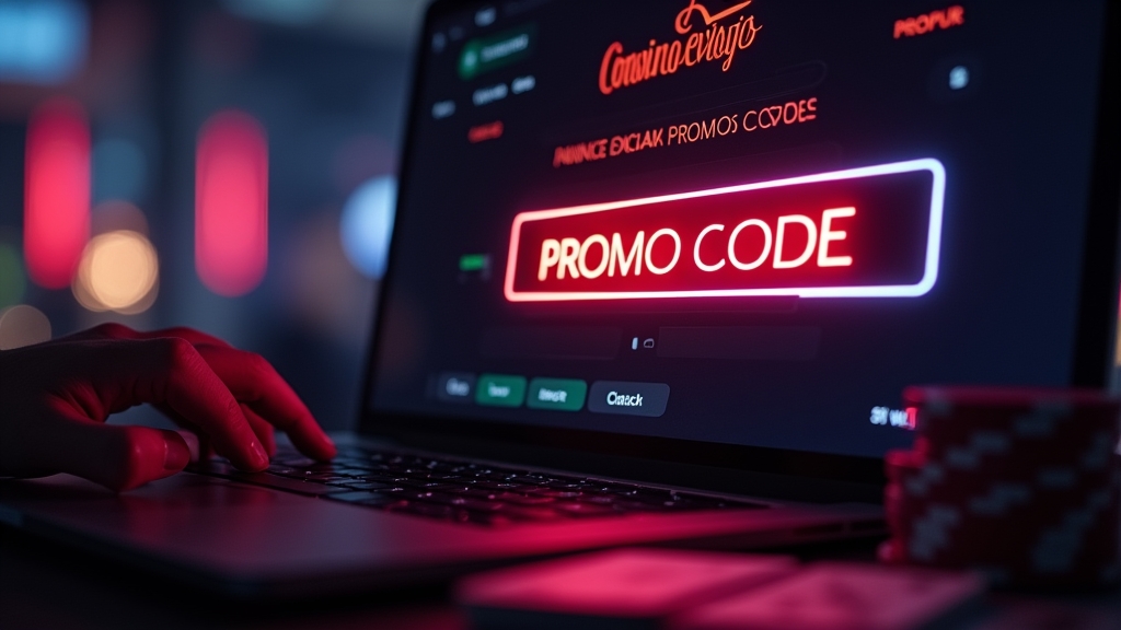 Ekran rejestracji z polem na kod promocyjny w kasynie online