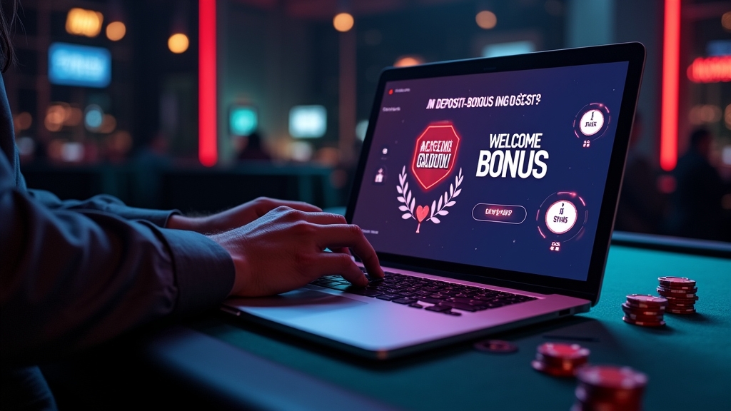 Gracz porównuje bonus powitalny i bonus bez depozytu w kasynie online